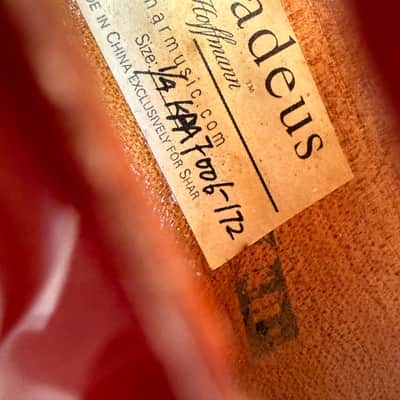 Franz Hoffmann Amadeus 1/4 Size Student Violin — Model KPA 7006-172 Outfit with Bow & Case image 2