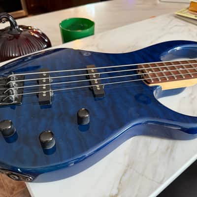 Peavey Millennium 4 AC BLUE BXP 4-String Active Electric Bass 2010s - Gloss Black image 3