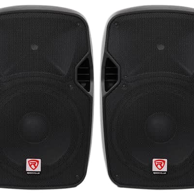 (2) Rockville SPGN124 12" Passive 2400W DJ PA Speakers ABS Lightweight Cabinets image 1