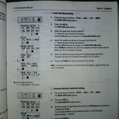 3rd Edition Operation Manual for Otari DTR-90 R-DAT Recorder 1993 image 10