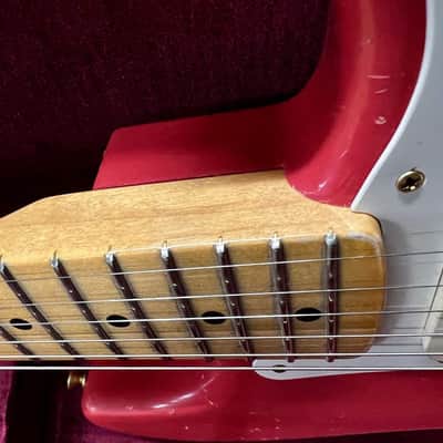1956 Fender Stratocaster Masterbuilt By Dennis Galuszka Fiesta Red  Gold Hardware Journeyman Relic image 23