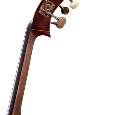 Antique Style Double Bass 3/4 with Flat Back Hand-Made in Romania #17 image 12