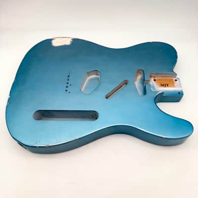 MJT Telecaster Body Relic Alder Nitro Ice Blue Light mjt6664 image 2