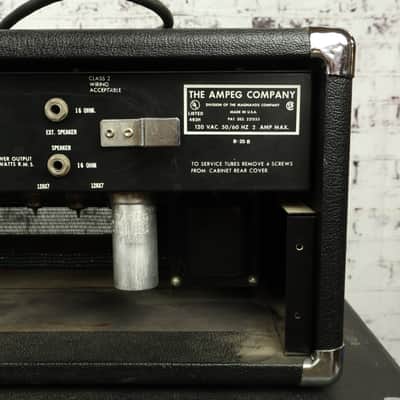 1973 Ampeg B25B Electric Bass Guitar Tube Amplifier Stack 2x15" Speaker Cab image 13