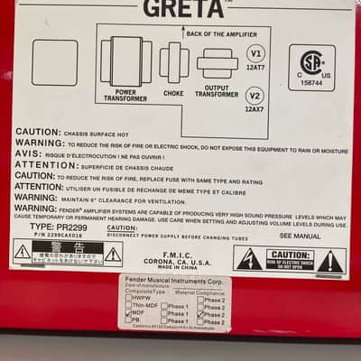 Fender Greta Pawn Shop Series 2-Watt 1x4" Guitar Combo 2012 - 2013 - Red image 8