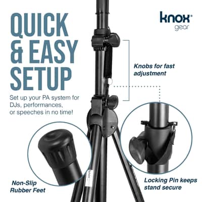 Knox Gear Tripod Air-cushion Speaker Stand (Single) image 5