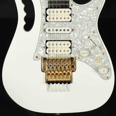 Ibanez Steve Vai Owned/Signed JEM JEM7V-WH White Electric Guitar w/ OHSC LI Practice Guitar image 1