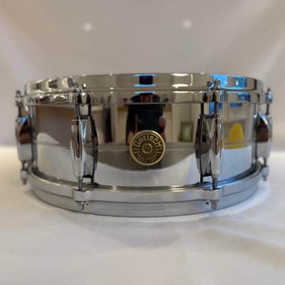 Like New! Gretsch G4160 USA Custom Chrome Over Brass 5x14" 8-Lug Snare Drum image 7