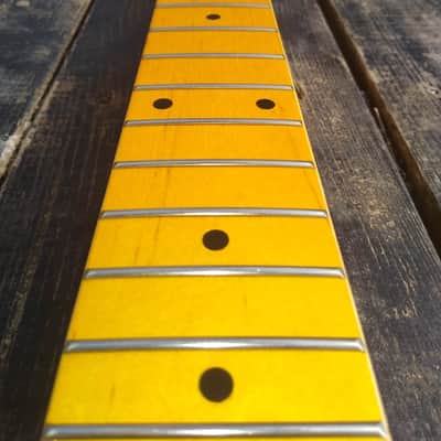 Vintage tint Canadian Maple T guitar neck SS fret fit oem bodies image 12