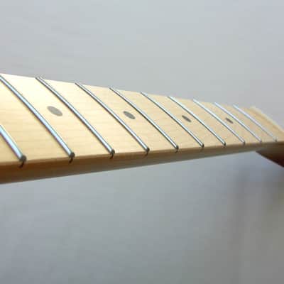 Stratocaster-1 11/16ths (43mm) Nut Width/ 22 Medium Frets/Guitar Neck/ Rosewood Dots, Natural, w/Warmoth Bone Nut / STRAT/ fits Fender image 7