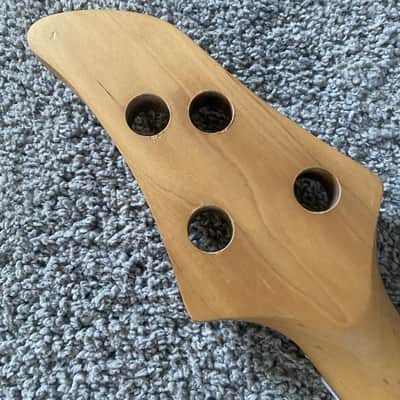 J&D 4 String Bass Project in White, Basswood Body, Maple Neck, Rosewood Fingerboard image 8