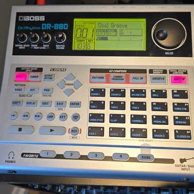 Boss DR880 Dr.Rhythm drum and bass computer/programmer - Silver