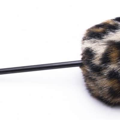 Danmar - 209TC - Fuzzy Bass Drum Beater - Tan Cheetah/Leopard image 1