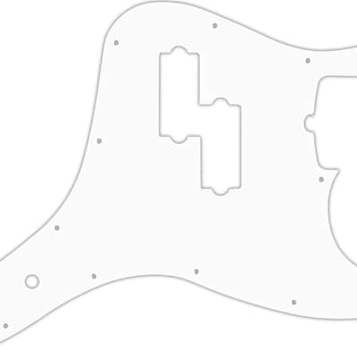 WD Custom Pickguard For Fender 2011-Present Reverse Pickup Mark Hoppus Signature Bass #04 White/Blac