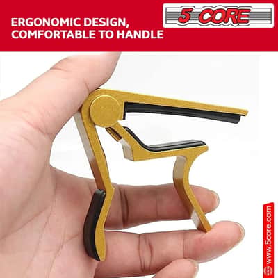 Guitar Capo Acoustic Electric Guitar 6 String Gold image 2