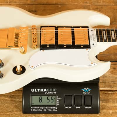 Epiphone Inspired By Gibson Custom 1963 Les Paul SG Custom w/Maestro Vibrola | Classic White image 8