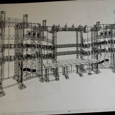 ROLLING STONES MANHATTAN   2005 STAGE PLANS. BIGGER BANG TOUR. ORIGINAL. COLLECTIBLE.  RARE. image 5