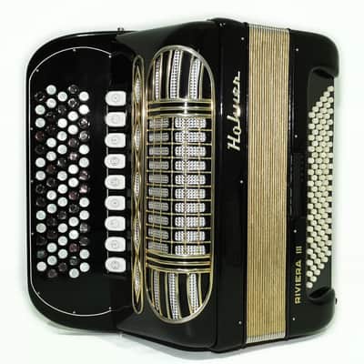 Hohner Riviera III Lightweight 5 Rows Button Accordion C Griff made in Germany Fisarmonica Akkordeon Musical Instrument, New Straps, 2497 image 6