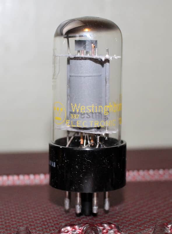 NEC 6V6GT JAPAN VT107 GREY PLATE HALO GETTER TEST NOS+ MINTY VINTAGE 1971 FOR WESTINGHOUSE image 1