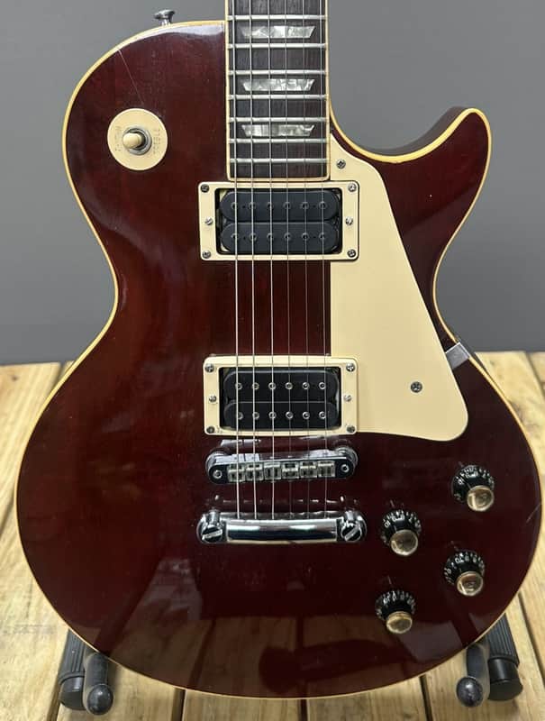 1976 Gibson Les Paul Standard Wine Red Solid Body Electric Guitar, image 1