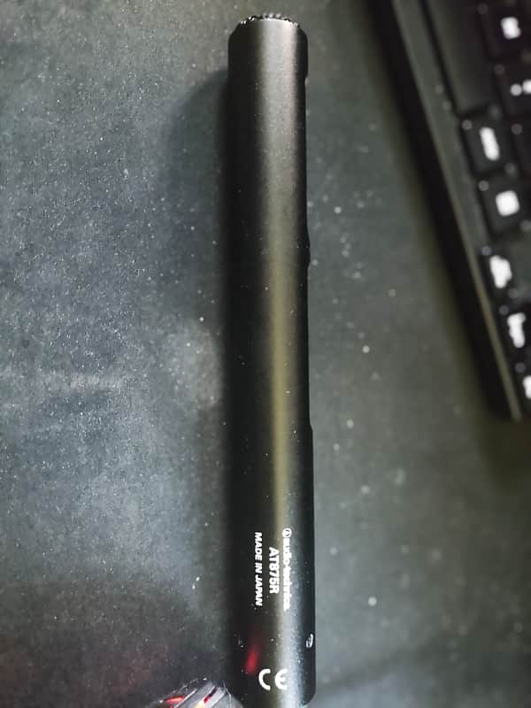 Audio-Technica AT875R Short Condenser Shotgun Microphone 2010s - Black image 1