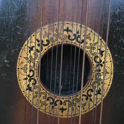 1920's Ukelin Manufacturers Advertising Co. Violin and Hawaiian Ukulele Combined Two Hole Ukelin 1929 image 2