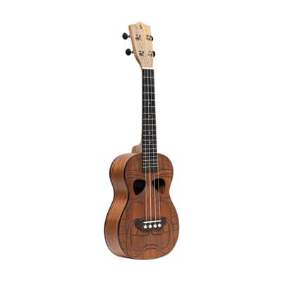 STAGG Tiki Series Concert Ukulele With Sapele Top Hewa Finish With Black Nylon Gigbag image 2