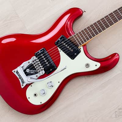 2008 Mosrite Ventures Model Mark I VM-1965 Candy Apple Red w/ Vibramute, Case & Tags, Japan Fillmore image 1