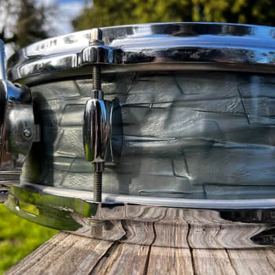Gretsch GRETSCH VINTAGE PROGRESSIVE JAZZ MAX ROACH SNARE ROUND BADGE 4 X 14 3 PLY MBP 1950-1960 - MIDNIGHT BLUE PEARL MBP image 3