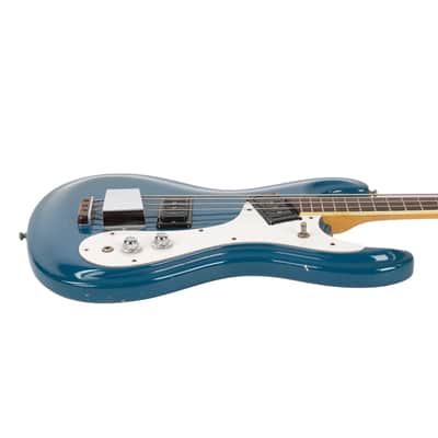 Vintage Mosrite The Ventures Model Bass Blue 1966 image 3