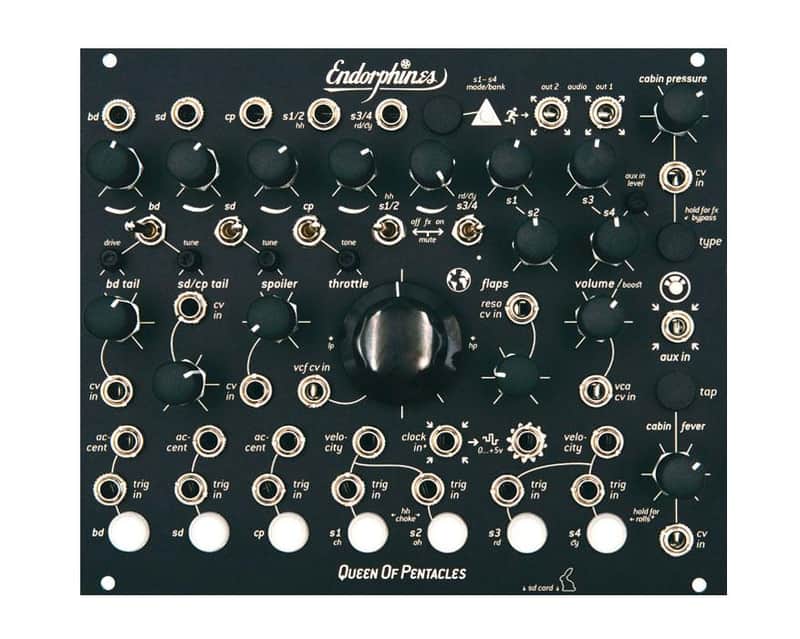 Endorphin.es Black Queen of Pentacles 7 Voice 909 Drum Generator image 1