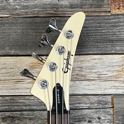 (16651) Epiphone Rock Bass 1989 - 1999 - White image 5