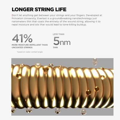 Paradigm Light Phosphor Bronze Acoustic Guitar Strings 11-52 Gauge Set Plasma Enhanced Wrap Wire Nanotech Coat-Treated image 5