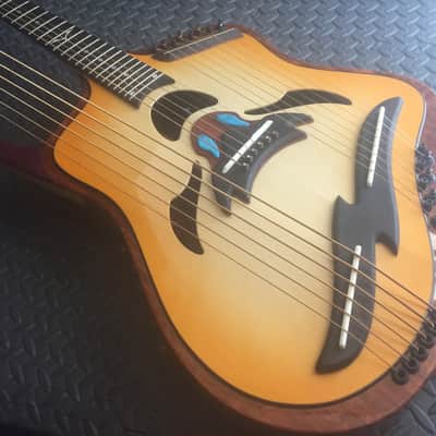 Extraordinary Near Mint Virtuoso Custom Telesis Bespoke 20 String Electro-Acoustic Harp Guitar image 8