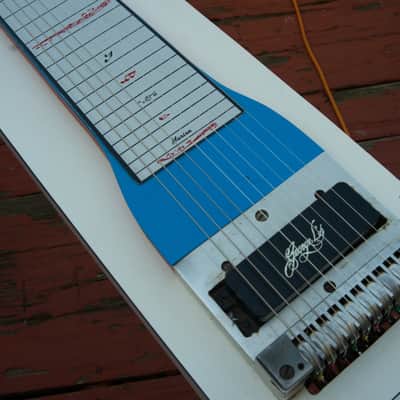 Marlen S10 70’s Single Neck 10-string Pedal Steel Guitar- Red/white/blue 3x3 image 2