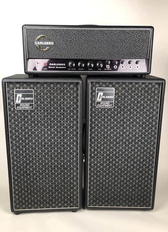 RARE 1970's Carlsbro CS 60 PA 60w Reverb Amp with 2x12 20w Celestian Towers image 1