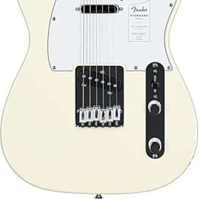 Fender Standard Telecaster Electric Guitar. Laurel Fingerboard, White Pickguard, Olympic White image 4