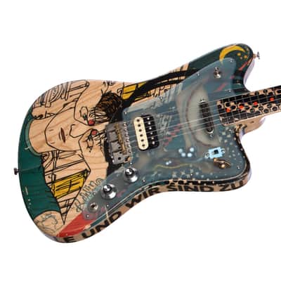 Deimel Guitarworks Firestar Artist Edition "Berlin Tonight" - Offset Electric Guitar Built-in LesLee image 3