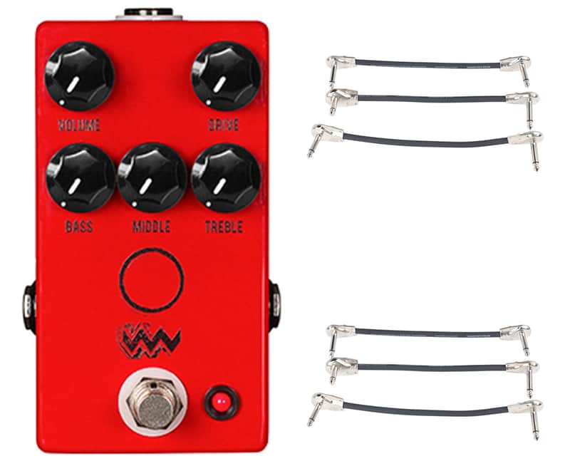 JHS Angry Charlie V3 Marshall Style Distortion + 2x Gator Patch Cable 3 Pack image 1