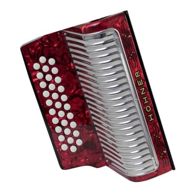 Hohner 3523FR Corona II Classic Accordion (FBEb Keys, Pearl Red) image 2