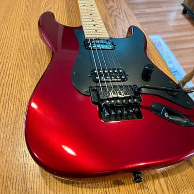 2013 Charvel Pro-Mod So-Cal Style 1 HH FR M Electric Guitar Maple Fingerboard Quarter Sawn Maple Neck Candy Apple Red Floyd Rose Seymour Duncan MIM Mexico Superstrat Super Low First Year Serial Number (CM000501) San Dimas image 2