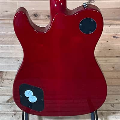 Fender Jim Adkins JA-90 Telecaster Thinline Electric Guitar - Crimson Red Transparent image 4