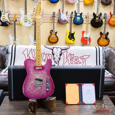 Fender Custom Shop Ron Thorn Masterbuilt 1968 Telecaster Maple Fingerboard Relic Pink Paisley image 6
