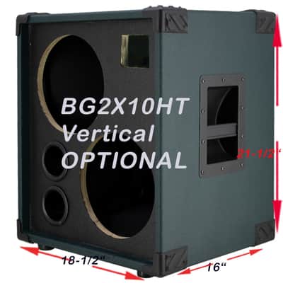 2X10 bass gutar speaker empty cabinet, black carpet 100% US MADE image 4