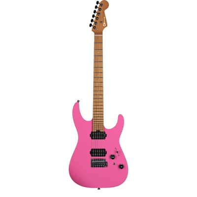 Charvel Pro-Mod DK24 HH 2PT CM Electric Guitar, with Maple Fingerboard, Bubblegum Pink Bild 4