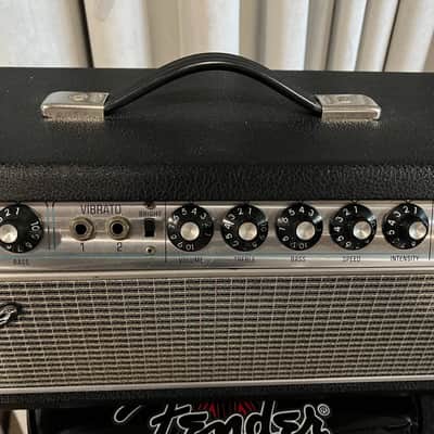 Fender Bandmaster "Drip Edge" 50-Watt 2-Channel Guitar Amp Head 1968 - 1969 - Silverface image 3
