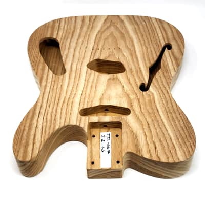 Brio 1 piece Roasted Swamp Ash Body T-style Thinline - Unfinished 3.2lb image 6