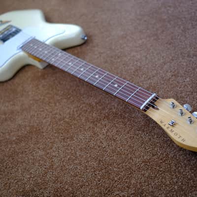 Warmoth Jazzcaster Telemaster Offset Telecaster Olympic White Fender Vintage 64 pickups Pau Ferro image 7