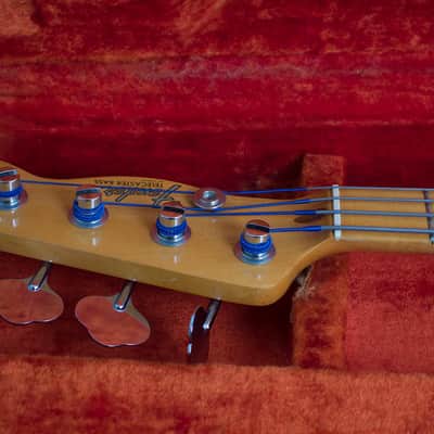 Fender  Telecaster Bass Pink Paisley Solid Body Electric Bass Guitar (1968), ser. #251376, original black tolex hard shell case. image 17
