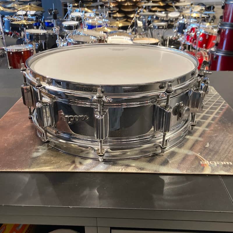 Rogers SuperTen 5x14" 10-Lug Steel Snare Drum 1973 - 1974 - Chrome image 1